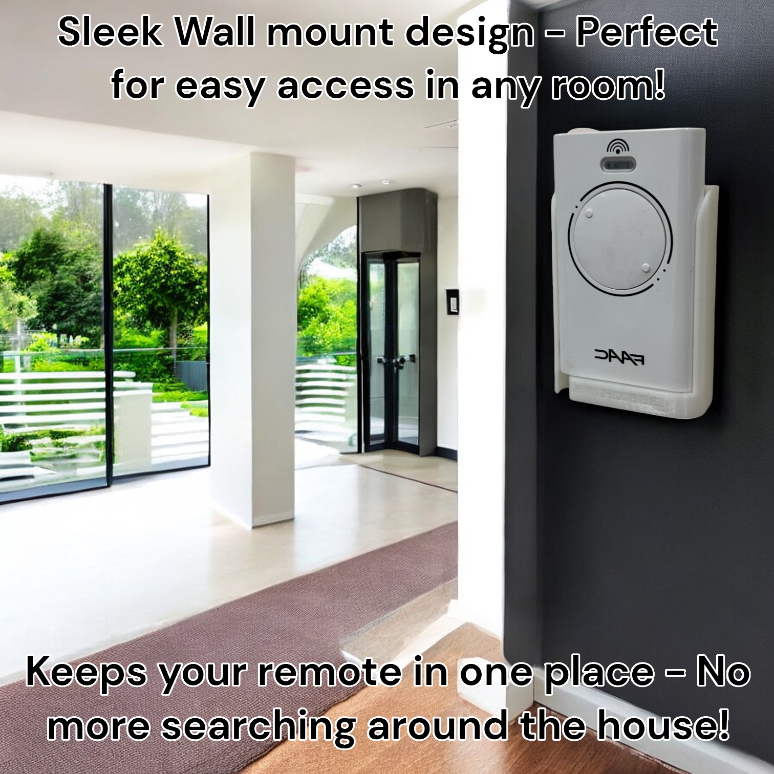 Wall & Car Vent Holder For FAAC XT2 & XT4 White Gate Remotes