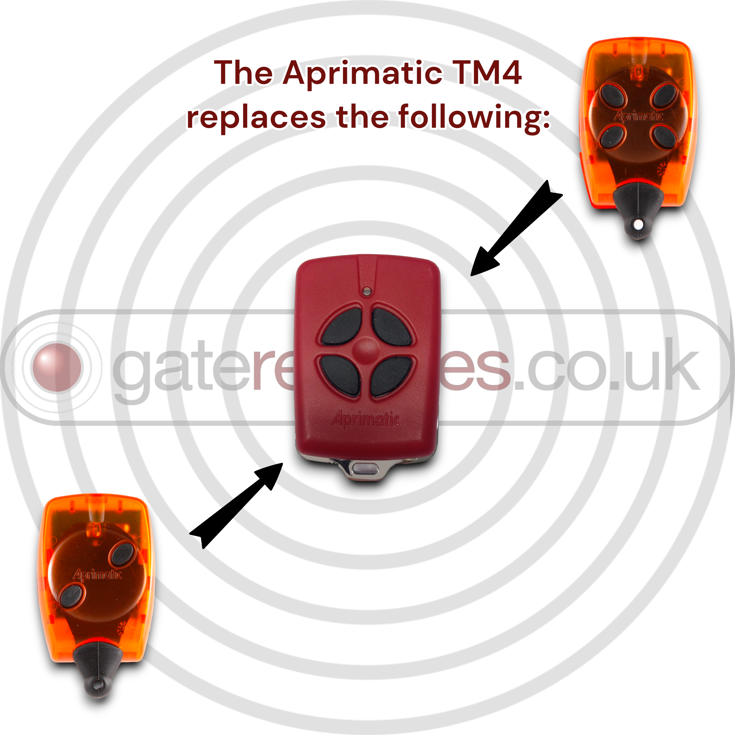 APRIMATIC TM4 Gate, door and shutter remote