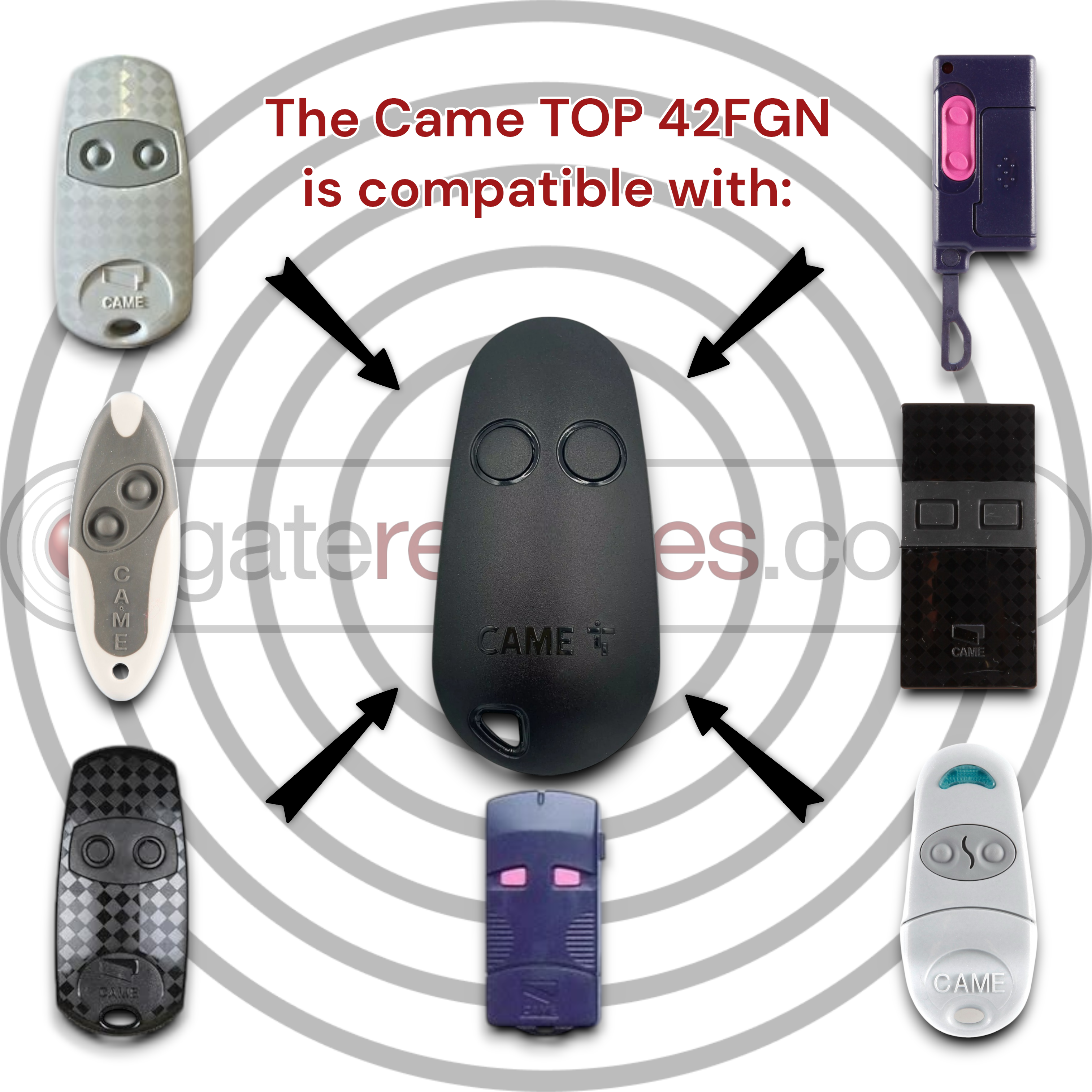 CAME TOP 44FGN (806TS-0310) Gate Remote